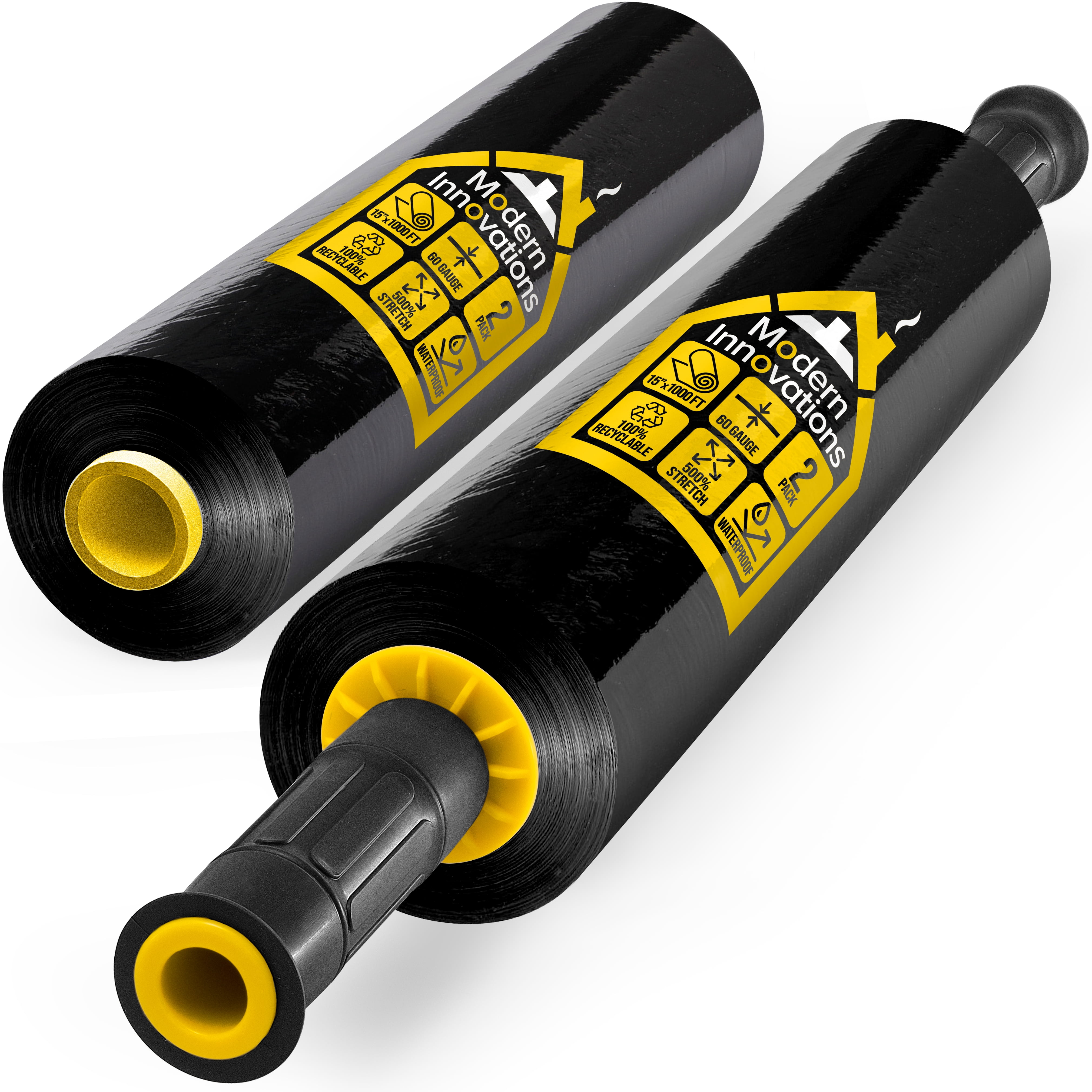 Modern Innovations Stretch Wrap with Handles, 15Inch (2 Pack) Packing