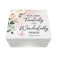 thumbnail image 1 of Modern Inspirational White Jewelry Keepsake Box for Children 6x5.5 - Fearfully and Wonderfully Made, 1 of 13