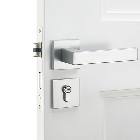 Modern Interior Bedroom Door Handle Lock Set Sleek Design Safety Room Door Lock