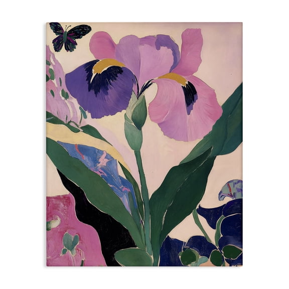 Stupell Industries Modern Iris Smiles Canvas Wall Art, design by Annabelle Hall