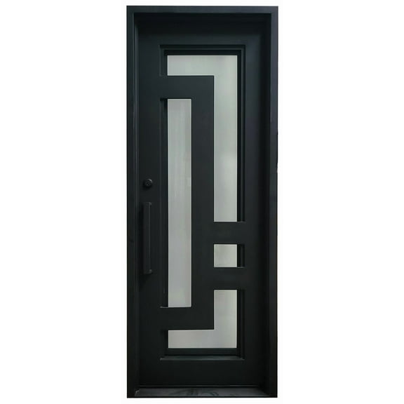 Modern Iron Door Frosted CC Design