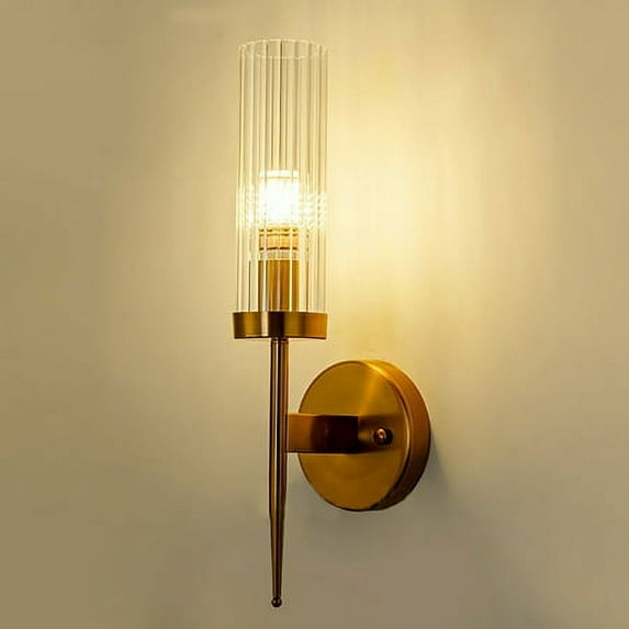 Modern Iron Glass Sconce Light Fixtures for Living Room Modern Wall Lamp