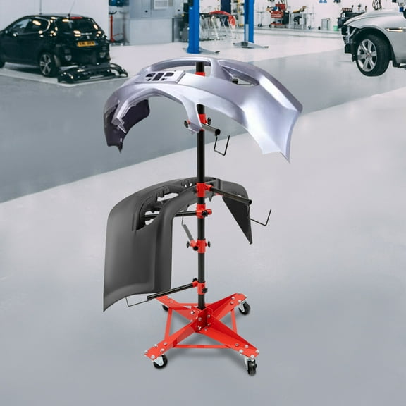 Modern Iron Panel Tree Paint Stand, Panel Holder, Adjustable Center Post Hang Automotive Doors Fenders Bumpers