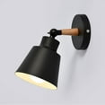 thumbnail image 1 of Modern Iron Wall Light Indoor Small Wall Lantern Single Head Wall Mounted Light Creative Bedside Wall Lamp Bedroom Dining Room Wall Luminaire with 5.1in Iron Lampshade, 1 of 4