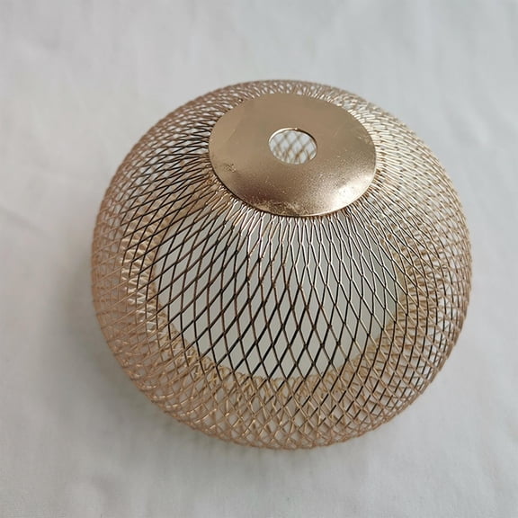 Modern Iron Wire Lampshade Pendant Light Shade Light Bulb Cage Lamp Holder Chandelier Cover for Home Teahouse Hotel Kitchen Island Bedroom