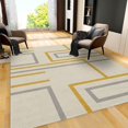 thumbnail image 1 of Modern Irregular Lines Area Rugs Abstract Geometric Art Large Indoor Non Slip Machine Washable Breathable Durable Carpet Front Entrance Floor Decor 4x5 Non-slip Soft Living Room, 1 of 5