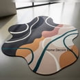 thumbnail image 1 of Modern Irregular Shape Carpet – Multi-Color Hand Tufted Abstract Rug for Bedroom or Studio, 1 of 5