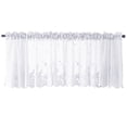 thumbnail image 1 of Modern Jacquard Lace Window Curtain Valance Lace Hem Coffee Short Curtain For Kitchen Cabinet Door Bedroom Home Decor Newest white 74x61cm, 1 of 9