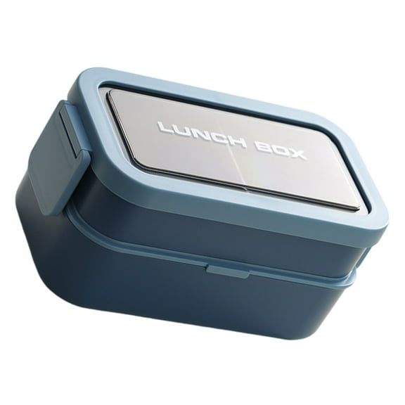 Modern Japanese Styles Meal Preps Box 2 Layer Insulated Compartments Sturdy Dishwasher Safe Carry Handle