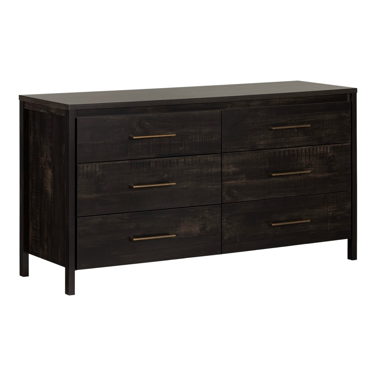 Modern Java 6 Drawer Double Dresser - Walmart.com