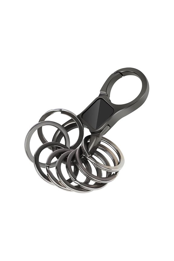 Modern Keychains Offering 8 Rings with Press Mechanism for Quick Access and Longevity