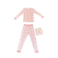 thumbnail image 1 of Modern Kids Girls Long Sleeve Pajama with Bonus Cozy Slipper 2-Piece Set, Sizes 4-16, 1 of 1