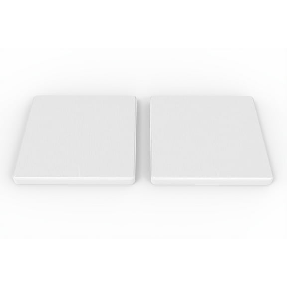 Modern Kitchen Absorbent Square Diatomite Stone Coaster in White (Set of 4)