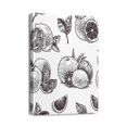 thumbnail image 1 of Modern Kitchen Art 12x16 Funky Black and White Sketch Canvas Posters, Aesthetic Home Prints, 1 of 7