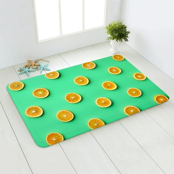 Modern Kitchen Carpet Fruit Pattern Bedroom Floor Living Room Decor Rug Entrance Doormat Home Bath Hallway Balcony Non-Slip Mat
