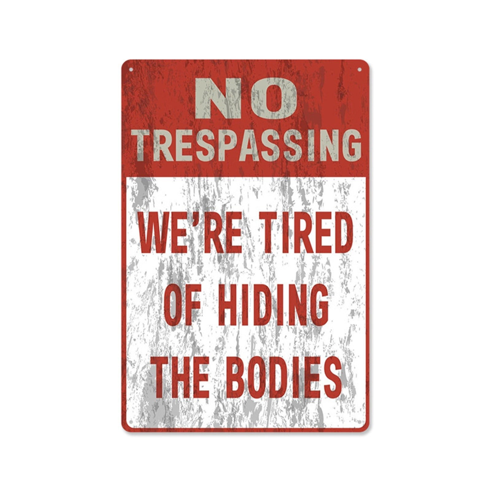 Modern Kitchen Decorations 2024 No Trespassing Vintage Public Warning