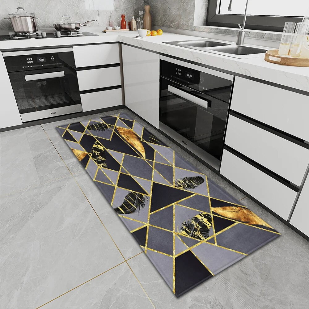 Modern Kitchen Door Mat Decoration Entrance Bathroom Bedroom Nonslip
