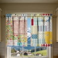 thumbnail image 1 of Modern Kitchen Half Curtain with 2D Pattern Design, Water Resistant Washable Window Treatment for Kitchen Decor, Light Filtering Short Curtain for Home Kitchen Window Half Curtain Installation, 1 of 7