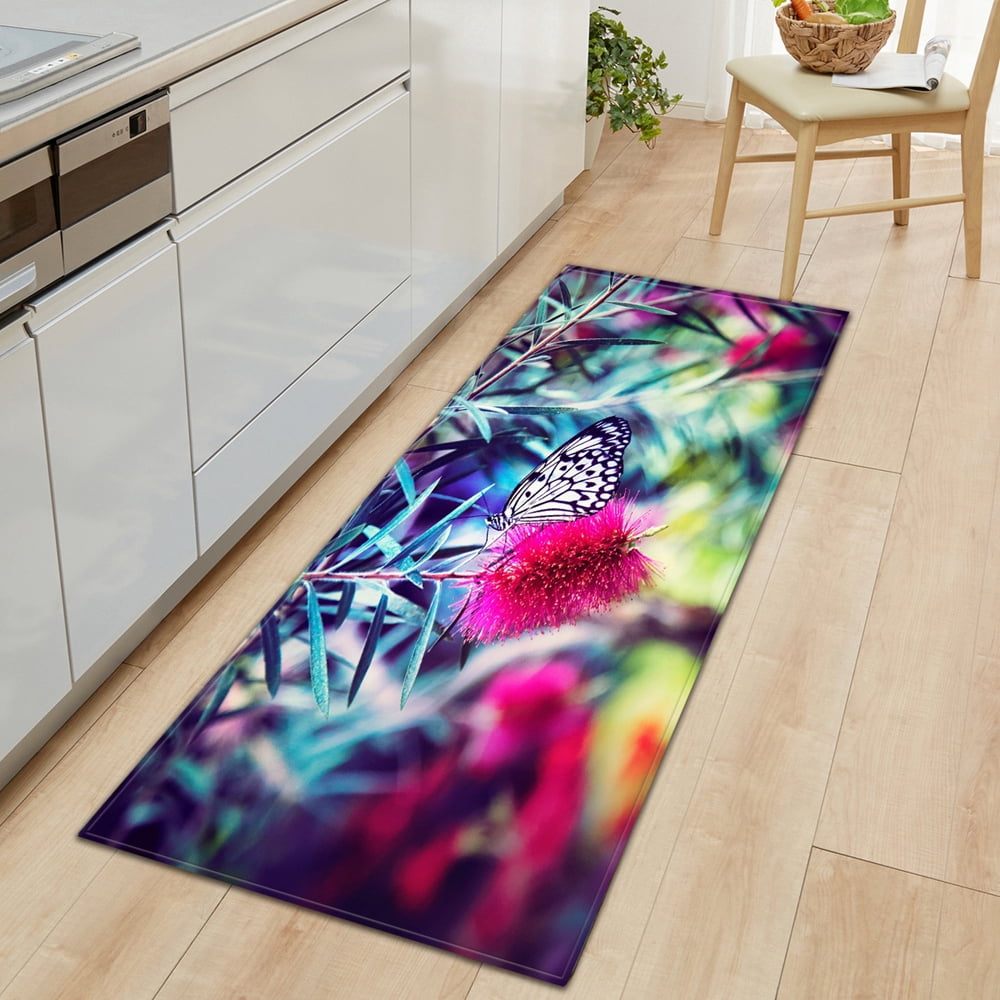 modern Kitchen Mat Long Strip Bedroom Entrance Doormat 3D Pattern Home Floor Decoration Living Room Carpet Bathroom Non-Slip Rug