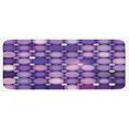 thumbnail image 1 of Modern Kitchen Mat, Geometrical Violet Circles Round Disco Inspired Design Work of Art, Plush Decorative Kitchen Mat with Non Slip Backing, 47" X 19", Pale Pink Purple, by Ambesonne, 1 of 1