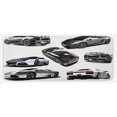 thumbnail image 1 of Modern Kitchen Mat, Grey Cars from Various Angles Automobile Industry Theme Vehicle, Plush Decorative Kitchen Mat with Non Slip Backing, 47" X 19", Pale Sage Green White, by Ambesonne, 1 of 1