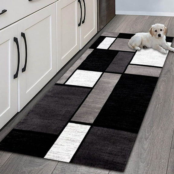 Modern Kitchen Mat Long Strip Bedroom Entrance Doormat 3D Pattern Home Floor Decoration Living Room Carpet Bathroom Washable Rug