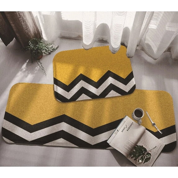 Modern Kitchen Mat Long Strip Bedroom Entrance Doormat Pattern Home Floor Decoration Living Room Carpet Bathroom Non-Slip Rug