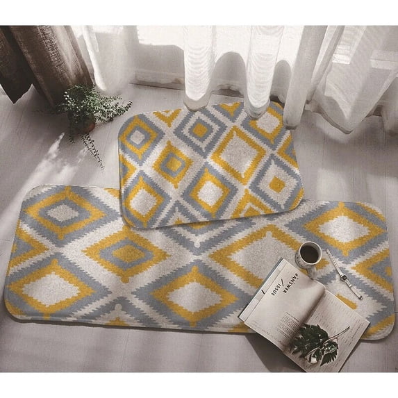 Modern Kitchen Mat Long Strip Bedroom Entrance Doormat Pattern Home Floor Decoration Living Room Carpet Bathroom Non-Slip Rug