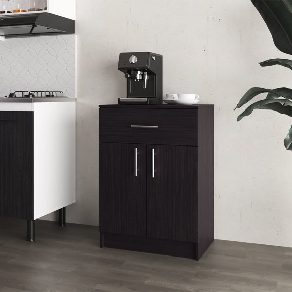 Modern Kitchen Pantry, - 2 Doors And 1 Drawer For Use Pantry With Compact Practical Design