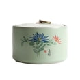 thumbnail image 1 of Modern Kitchen Storage Containers Ceramics Tea Canister Jar - Chrysanthemum, 1 of 1