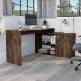 thumbnail image 1 of Modern L-Shape Desk with Open Storage Design / Suitable for Device Placement, 1 of 4