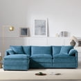 thumbnail image 1 of Modern L Shape Modular Sectional Sofa Couch With Movable Ottoman and Pillows for Living Room Apartment Office, 1 of 1
