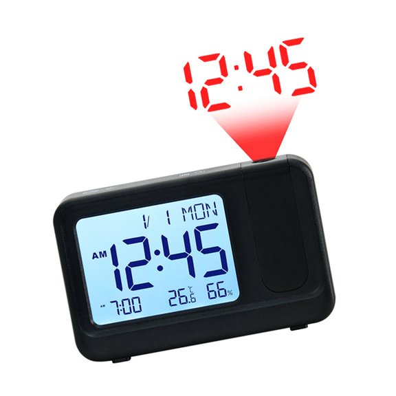 Modern LCD Digital Clock Features Auto Dimming Screen And Quiet Operate Technology Bedsides Clock