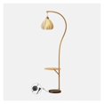 Modern LED Arc Floor Lamp with Marble Base & End Table - Walmart.com