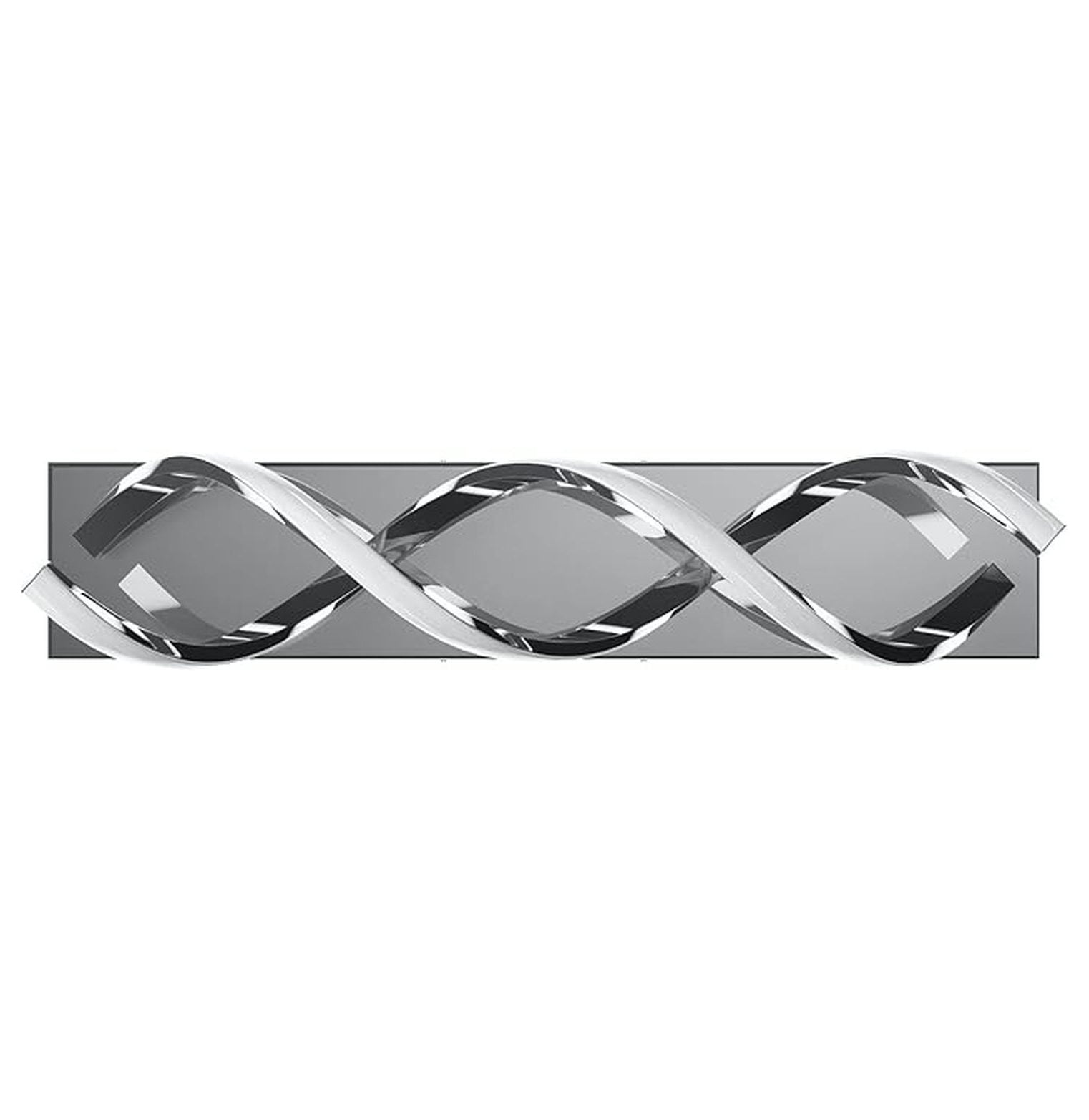 Modern LED Bathroom Vanity Lights, 1-Light Aluminium Stainless Steel Spiral Design Wall Lighting Fixture, Bathroom Sconces Wall Lighting for Living Room Entryway Bedroom Wall Sconce
