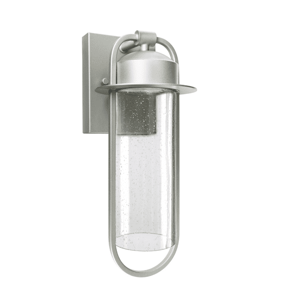 Modern LED Bubble Wall Ligh, 8W  LED Bubble glass wall sconce,  Dimmable Exterior Flush Mount Sconce, Silver Crystal Wall Sconce for Front Porch, Patio, ETL Listed, 1pack