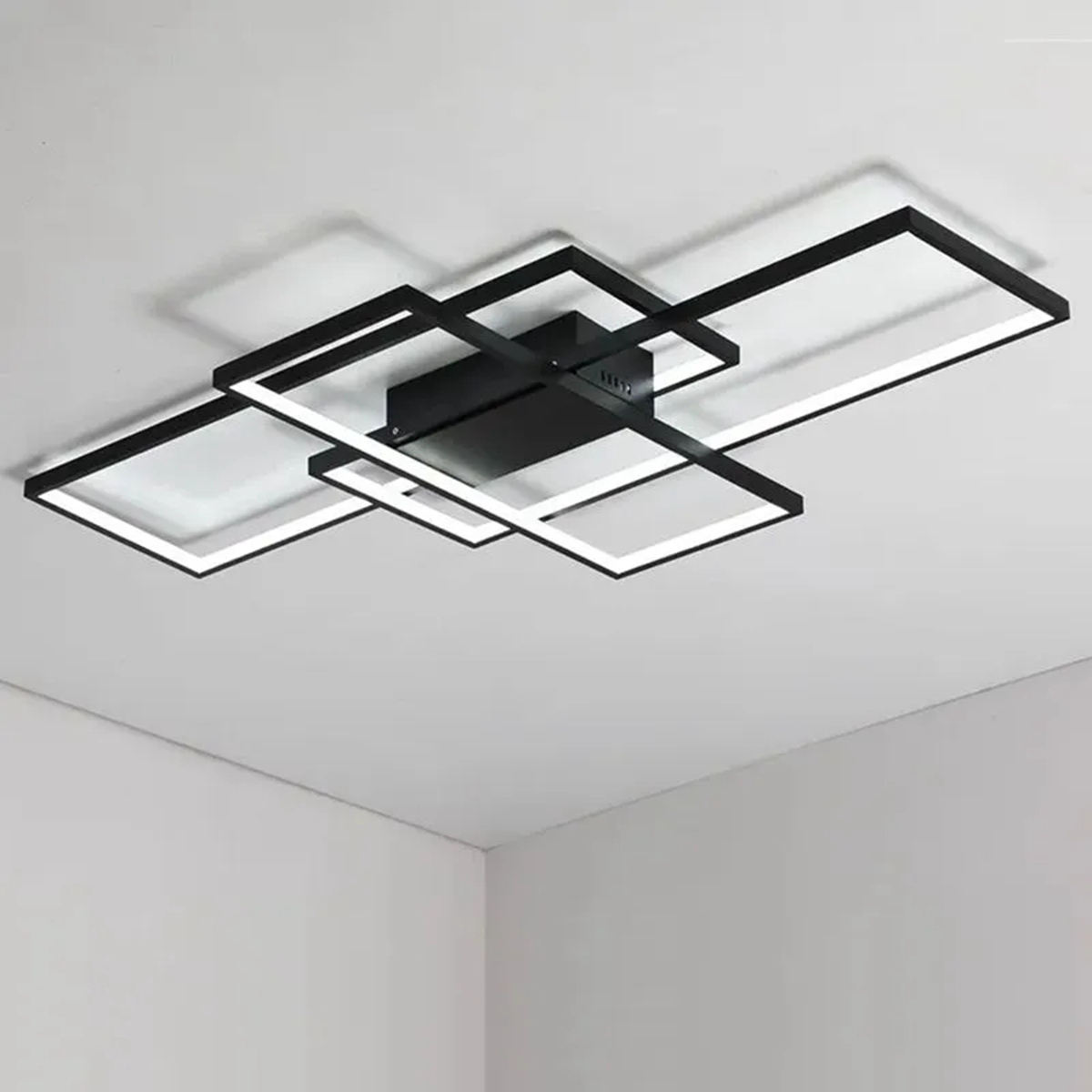 Modern LED Ceiling Chandelier For Living Room Bedroom Home Lamp Fixtures Dimmable with Remote 3000K-6000K Minimalist design
