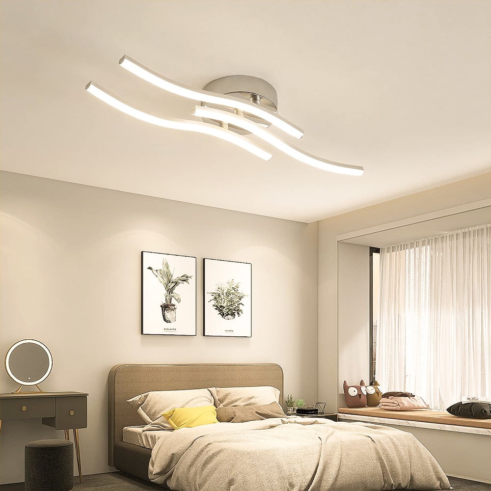 Modern LED Ceiling Light Dimmable Ceiling Light Fixture with Remote