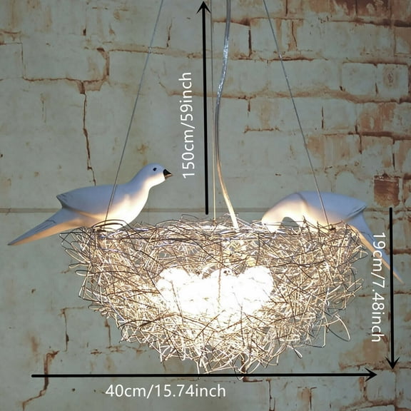 Modern LED Ceiling Light Pendant Lamp Chandelier Ceiling Fixtures Study Bedroom 5 LED Chandelier Birds Nest Chandelier Bedroom Ceiling Lamp Childrens Room Pendant Lamp Hanging Light Lighting