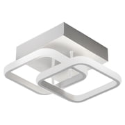 Modern LED Ceiling Light Squares Shape Close to Ceiling Light Acrylic Mini Chandeliers Flush Mount Ceiling Lamp for Bedroom Living Room Dining Room Kitchen 22W Cool White