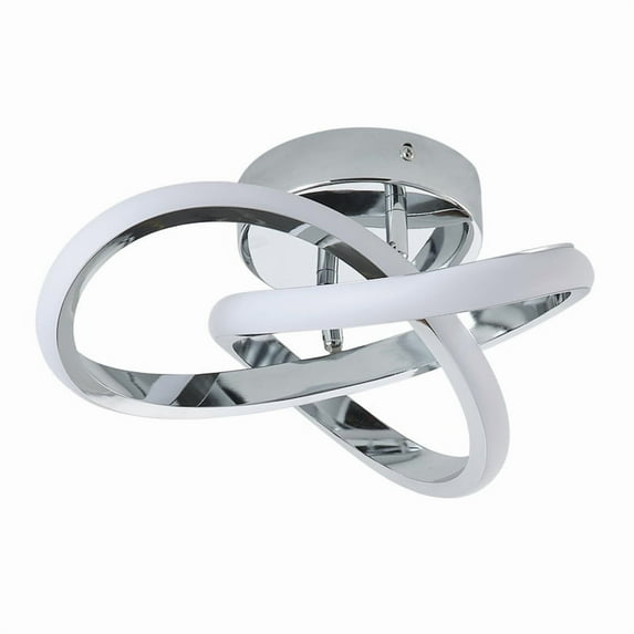 Modern LED Ceiling Light with Circular Rings Design – Dimmable Flush Mount Lighting for Living Room, Kitchen, Bedroom – 18W