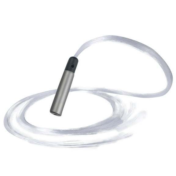 Modern LED Fiberoptic Silhouette Party Favor, 67 Inch Rechargeable Kinetic Handout for Events, Decorative Gray Ambient Sound Light Desk Gadget for Hospitality, Commemorative Accessory