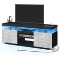 Modern LED TV Stand for 65/60/55 inch TV with Power Outlets Gaming TV