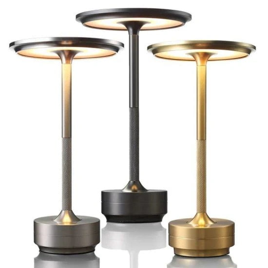 Modern LED Table Lamps, Dimmable Touch Control, Rechargeable, Portable Desk Lamps for Home, Office, and Bedroom