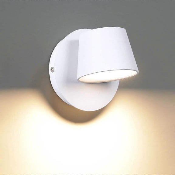Modern LED Wall Light, Reading Wall Light, 350° Rotation, Nordic Style LED Wall Light, Indoor Wall Light, White 3000K