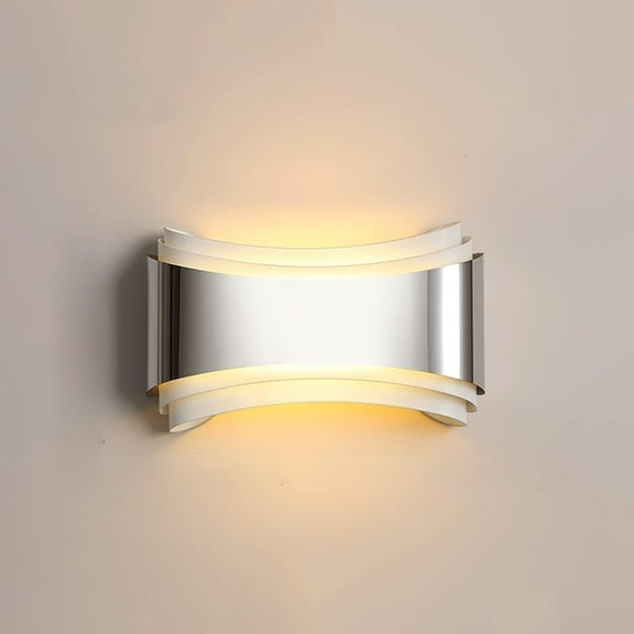 Modern LED Wall Light Up Down Wall Sconce with Touch Switch, Indoor Wall Wash Lights Touch Control Wall Lamp, 5W Wall Lighting Fixtures for Living Room Bedroom, 3000K
