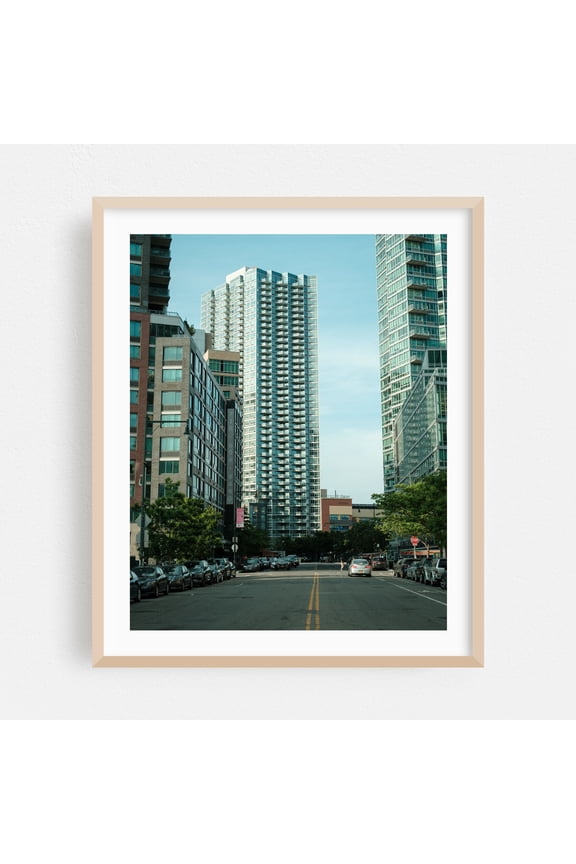 Modern LIC 01 - Queens New York Photography City Architecture Skyline Street Photography Oak Framed Wall Art Print 6 x 8 inches