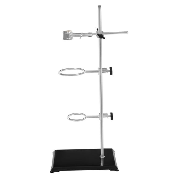 Modern Laboratory Stands Support Set, Lab Stand Support with Clamp, Lab Stand Set Laboratory Grade Metalware Set with Burette Clamp and Flask Ring Clamps