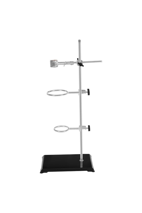 Modern Laboratory Stands Support Set, Lab Stand Support with Clamp, Lab Stand Set Laboratory Grade Metalware Set with Burette Clamp and Flask Ring Clamps