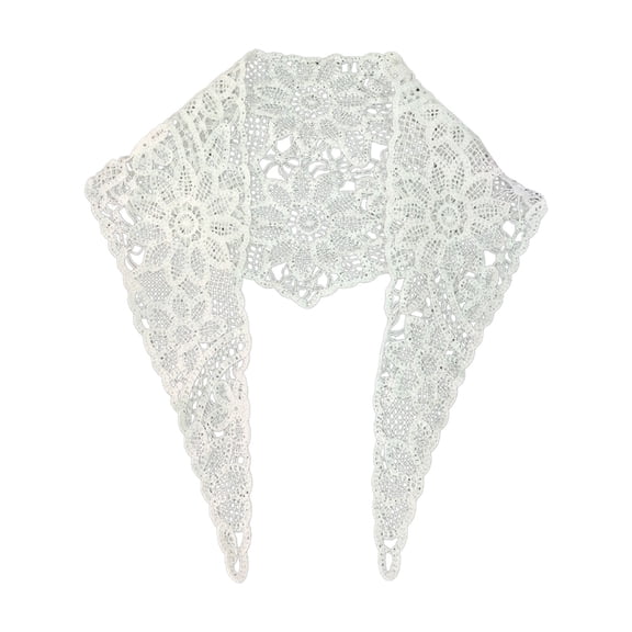 Modern Lace Trimmed Triangular Scarf Shawl For Moms And Baby Outings